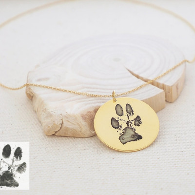 Dog Paw Necklace Pet Memorial Gift Animal Jewellery for Animal Lover Dog Lover Gift Puppy Loss Jewellery