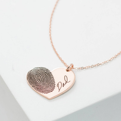 Handcrafted Baby Footprint Necklace - Personalised Fingerprint Art Jewellery - Unique Keepsake Gift for New Mom - Baby Shower, Birth Announcement Gift