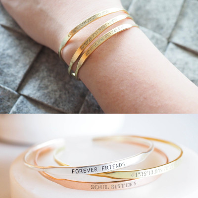 Personalised Longitude and Latitude Jewellery Gift for Her - Custom Coordinate Bracelet - Delicate Location Coordinate Necklace