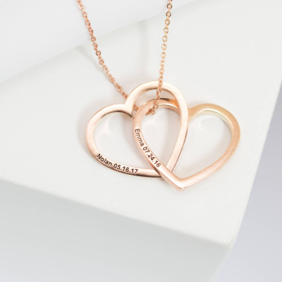 Custom Engraved Heart Pendant Necklace with Personalised Secret Message & Inspirational Quote - Perfect Gift for Sister or Mother