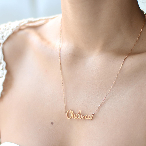 Personalised Name Necklace - Custom Jewellery Gift - Custom Names, Bridesmaids, Weddings, Baby Names - Handmade Necklace