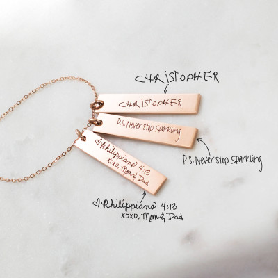 Personalised Handwriting Necklace - Customize Signature Jewellery - Memorial Keepsake Gift for Mom