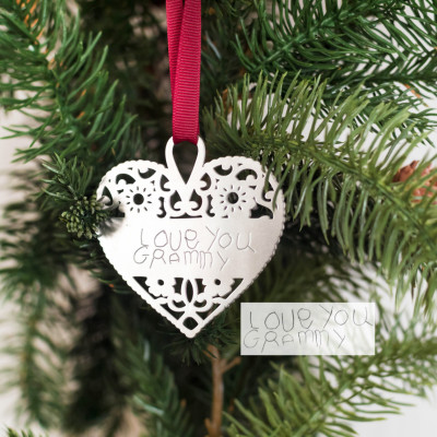 Personalised Christmas Ornament - Custom Handwriting Ornament - Christmas Gift Decoration - Home Decor - Xmas Present