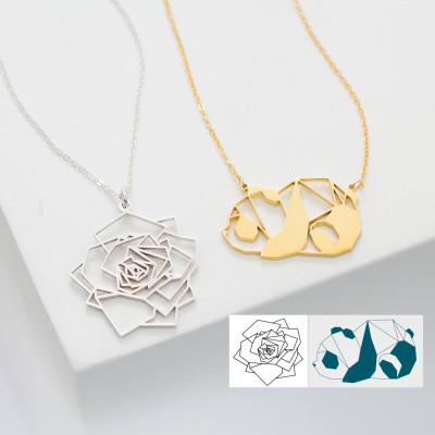 Personalised Logo Necklace - Corporate Custom Gift Jewellery - Bulk & Wholesale For Bloggers, Artists & More