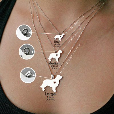 Personalised Belgian Malinois Name Necklace - Custom Dog Breed Jewellery