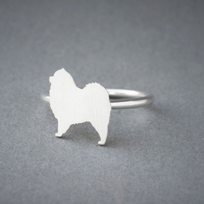 Dog Breed Ring in Silver, Gold or Rose Plated - Chow Chow Design