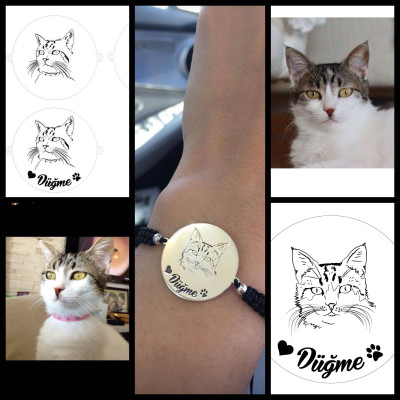 Personalised Custom Dog-Cat Name Bracelet - Pet Memorial Gift Idea