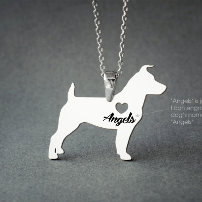 JACK RUSSELL NAME Necklace - Jack Russell Terrier Name Necklace - Personalised Necklace - Dog breed Necklace - Dog Necklace