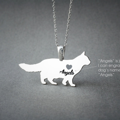 Personalised Cat Name Necklace Jewellery - Customised Necklace for Your Favourite Cat Breed