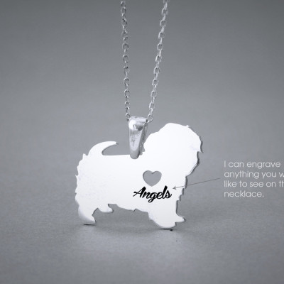 MALTESE NAME Necklace - MALTESE Terrier Name Jewelry - Personalised Necklace - Dog breed Necklace- Dog Necklace