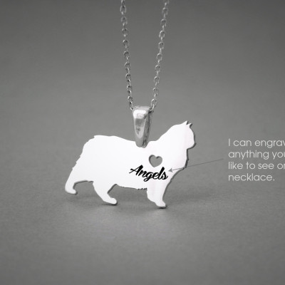 Personalised Manx Cat Breed Name Necklace Jewellery