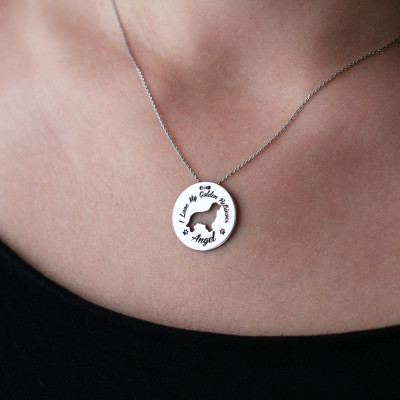 Customisable Labrador Dog Necklace in Silver, Gold, & Rose Plating