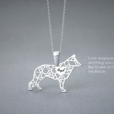 Personalised GERMAN SHEPHERD Necklace • German Shepherd • Name Necklace • Personalised Necklace • Custom Necklace • Shepherd necklace • Dog