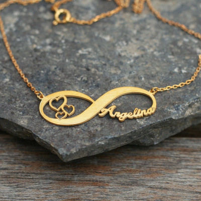 Engraved Infinity Name Necklace - Custom Necklace - Personalised Jewellery - Wedding Gift Idea - Perfect Gift for Her