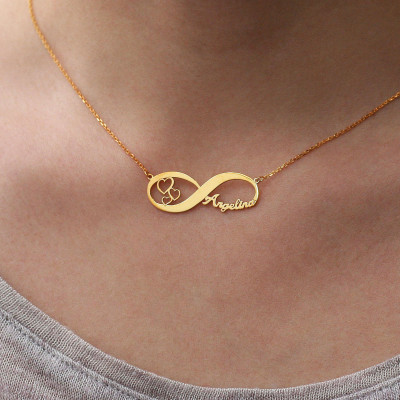 Engraved Infinity Name Necklace - Custom Necklace - Personalised Jewellery - Wedding Gift Idea - Perfect Gift for Her