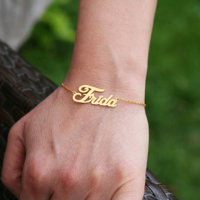 Custom Personalised Name Bracelet - Personalised Jewellery Gift for Her, Handwriting Bracelet, Wedding Gift