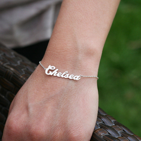 Custom Personalised Name Bracelet - Personalised Jewellery Gift for Her, Handwriting Bracelet, Wedding Gift