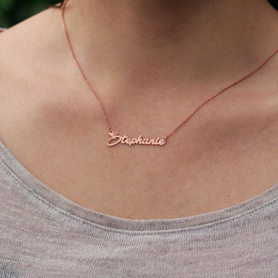 Personalised Handwriting Name Necklace - Custom Jewellery Choker - Perfect Wedding, Anniversary or Gift for Her