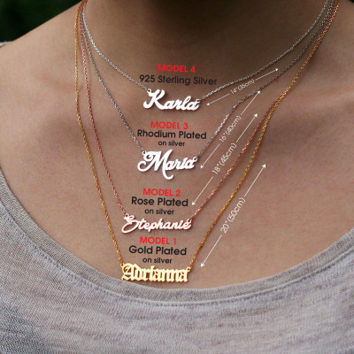 Personalised Handwriting Name Necklace - Custom Jewellery Choker - Perfect Wedding, Anniversary or Gift for Her