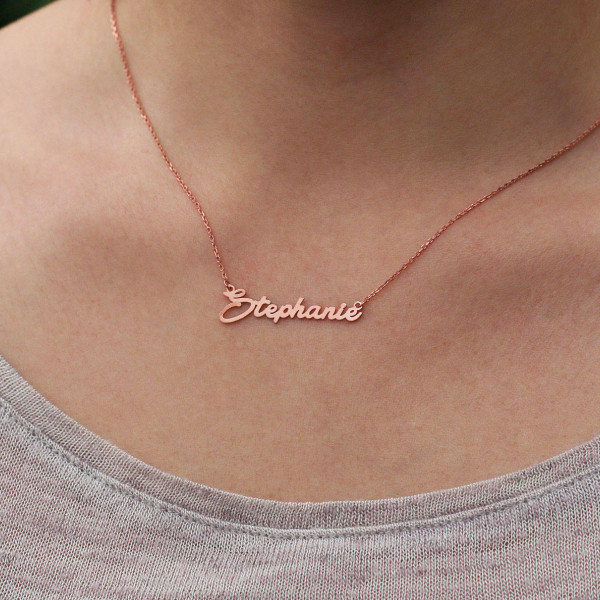 Personalised Custom Handwriting Name Necklace - Ideal Wedding & Gift for Her