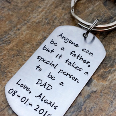 Personalised Keychain - Perfect Father's Day, Birthday or Christmas Gift for a Special Dad