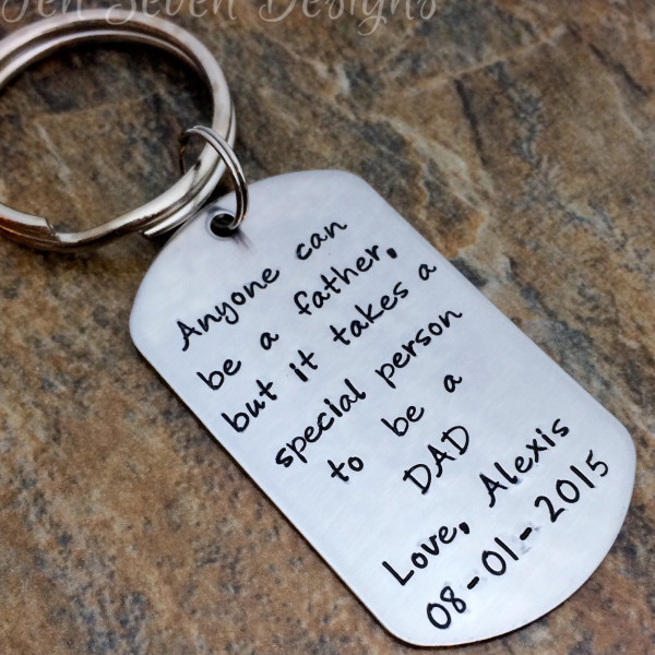 Personalised Keychain - Perfect Father's Day, Birthday or Christmas Gift for a Special Dad