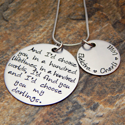 Personalised Hand Stamped Jewellery - Birthday, Anniversary, Graduation Gift for Mom, Wife, Her