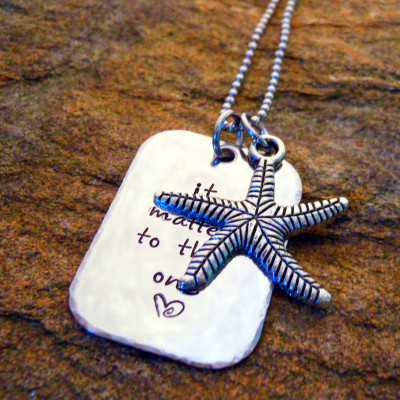 Adoption-Themed Necklace with Starfish Charm - Perfect Gotcha Day Gift for Adoptive Moms