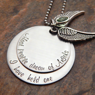 Memorial Angel Necklace for Moms - In Memory of Infant Loss - Mother's Remembrance Jewellery