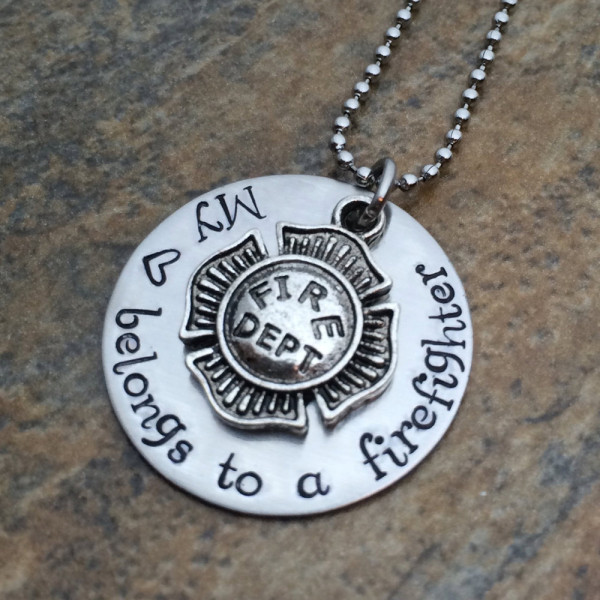 Firefighter Wife Necklace - Fireman's Wife Birthday Gift - Perfect Jewellery for Firefighter's Girlfriend