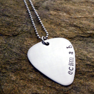 Personalised Guitar Pick Necklace - Unique Birthday Gift for Musicians - Custom Anniversary Gift for Her - Perfect Graduation Gift Idea