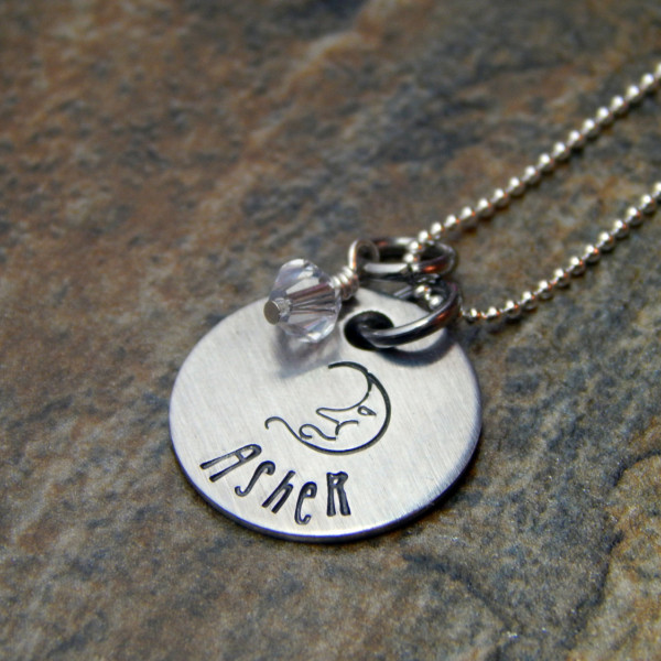 Custom Name Sterling Silver Mommy/Mama/Momma Necklace