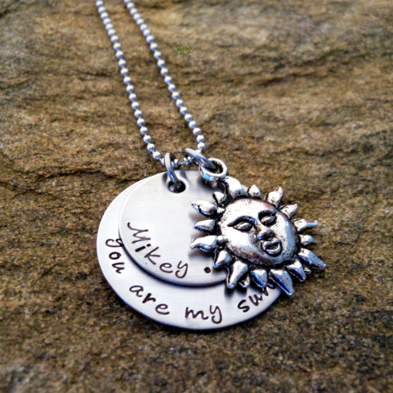 You are My Sunshine Necklace - Sunflower Necklace Locket with Engraved  Hidden Message Pendant for Women, Mother, Daughter | Fruugo UK