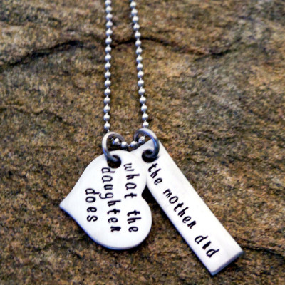 Mother-Daughter Wisdom Sterling Silver Necklace - Graduation Gift for Her - Celebrating the Bond
