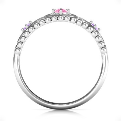 Custom Princess Charming Crown Jewellery Ring