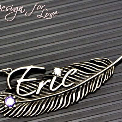 Luxury Feather Series - With Name Jewellery - By The Name Necklace;