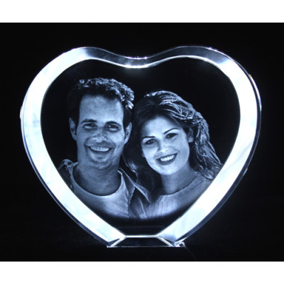 Personalised 2D/3D Photo Engraved Crystal - Perfect Gift for Any Occasion