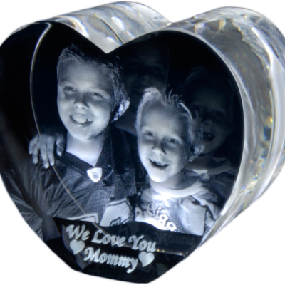 Personalised 2D/3D Photo Engraved Crystal - Perfect Gift for Any Occasion