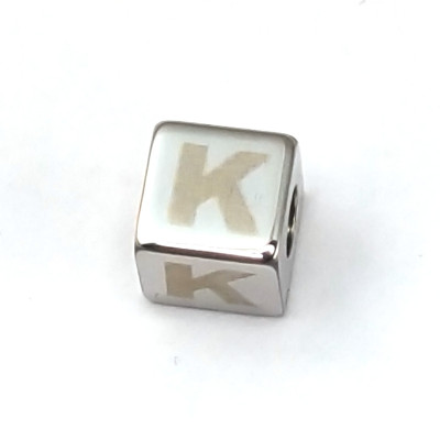 Custom Engraved Letter Charm Bracelet