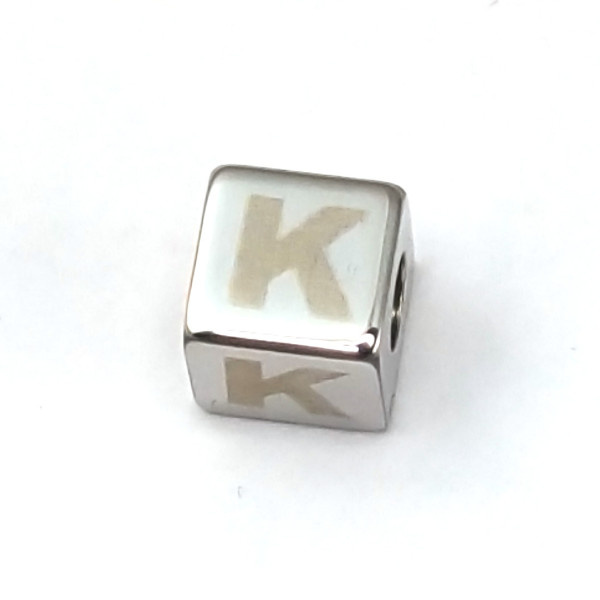 Custom Engraved Letter Charm Bracelet