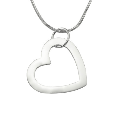 Custom "Always in My Heart" Sterling Silver Necklace