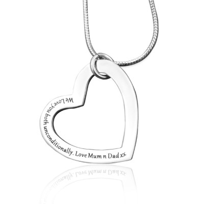Custom "Always in My Heart" Sterling Silver Necklace