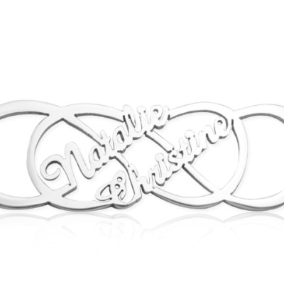 Personalised Infinity Name Necklace in Sterling Silver