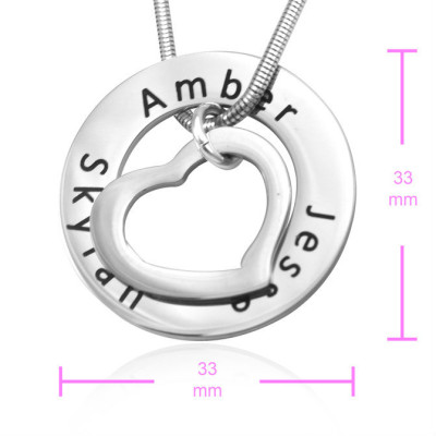 Custom Engraved Heart-Shaped Necklace