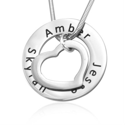 Custom Engraved Heart-Shaped Necklace
