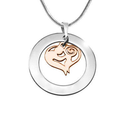 Personalised Two-Tone Rose Gold Mother's Love Necklace