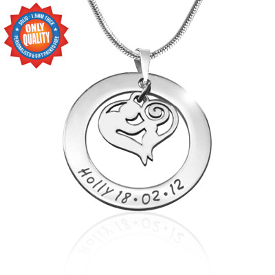 Customize a Loving Mother's Necklace in Sterling Silver