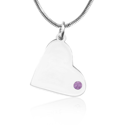 Custom Engraved Heart Necklace for Kids