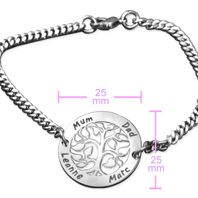 Custom Silver Vertical Engraved Bracelet or Anklet