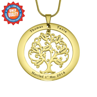 Customisable Tree of Life Necklace with 18k Gold Plating